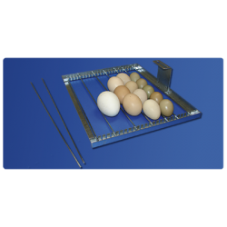 Rasteel Eieren met verstelbare inserts van het universele type: Het automatisch omdraaien van eieren
