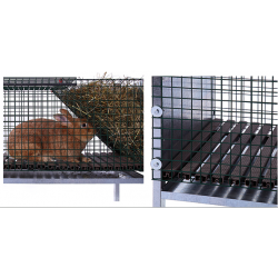 détails cages lapins 1 compartiment