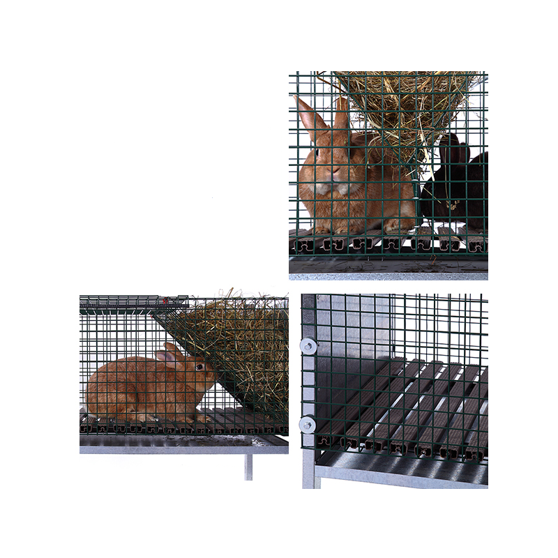 Cage pour deux lapins avec accessoires