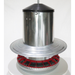 Mangeoire en acier galvanisé de 18 kg avec anti-pluie