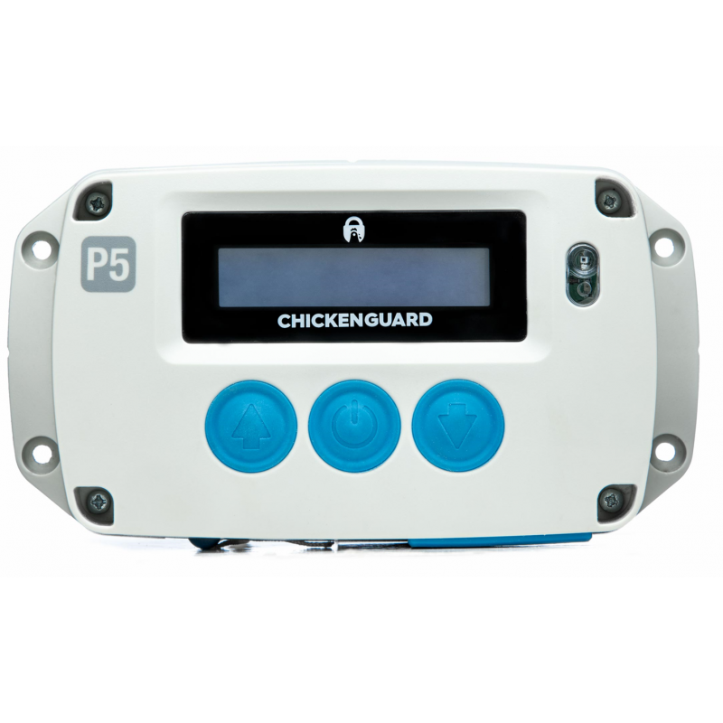 Porte Automatique Poulailler ChickenGuard Pro, Alimenté Par Solaire/Piles/Électrique, Moteur Souleve 2kg, Minuterie/Détection De Lumière, Auto Trappe Moteur Pour Chicken Run (Pro + Piles