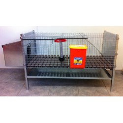 cage lapin en acier galvanisé. Fabrication européen
