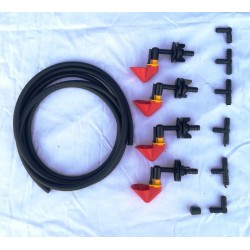 Quail cage drinker kit