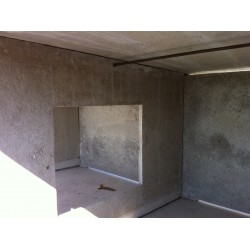 clapier béton avec passages latéraux