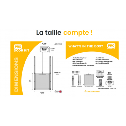 caractéristique technique du kit solaire avec porte automatique de poulailler